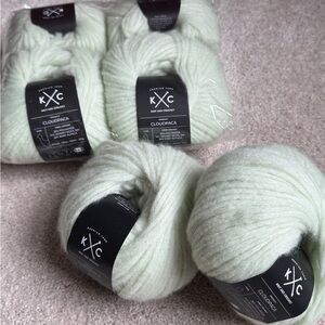 JoAnn KC Cloudpaca Yarn in Light Green(6 balls)